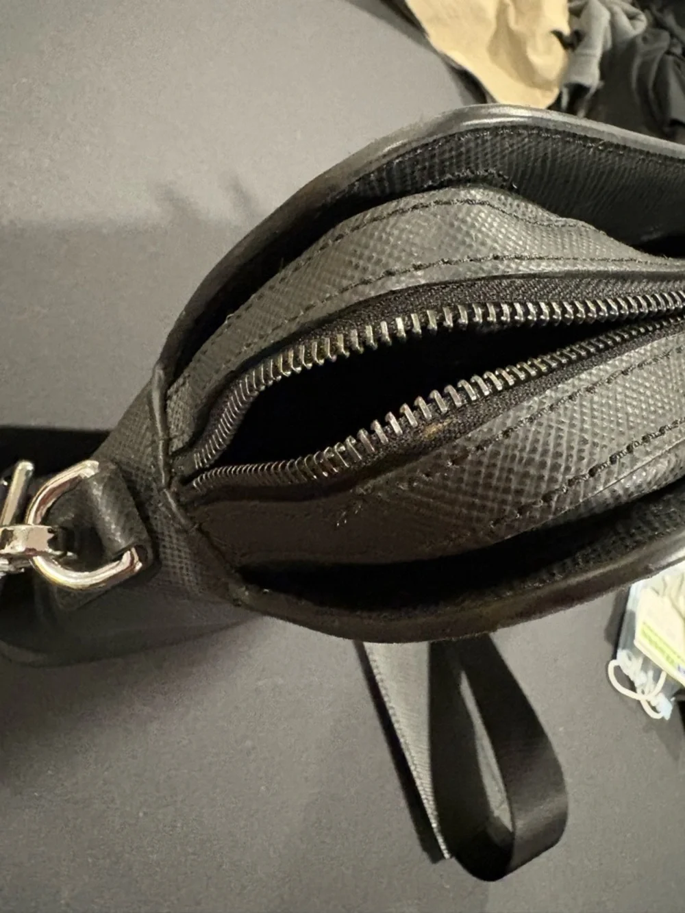 Michael Kors Black Saffiano Leather Briefcase with Shoulder Strap